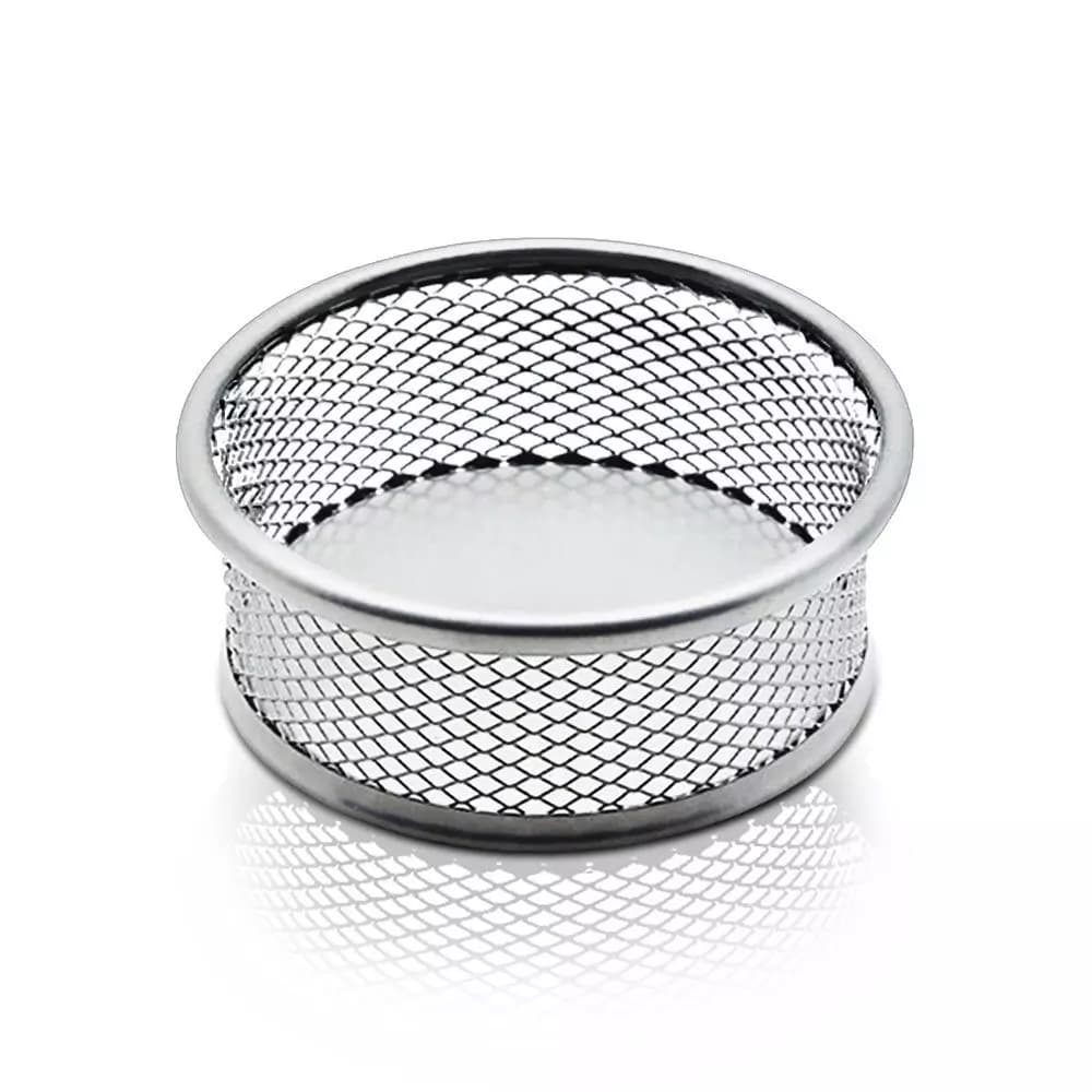 Mesh: porta clip plateado talbot