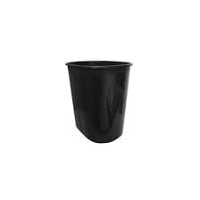 Zafacon plastico mediano negro
