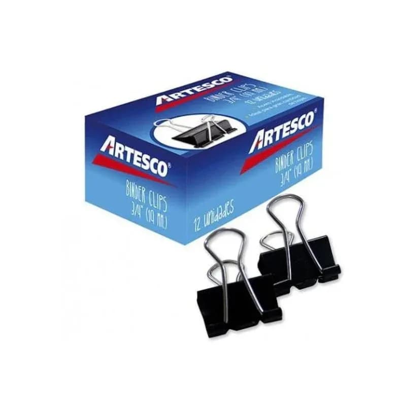 Binder clips 3/4 (19MM) artesco