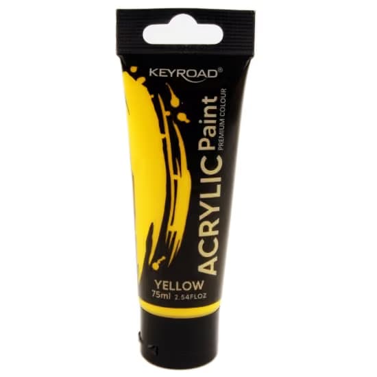 Pintura acrilica 75ML amarillo keyroad