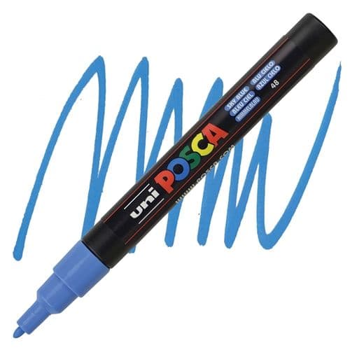 Marcadores posca pta. fina azul cielo