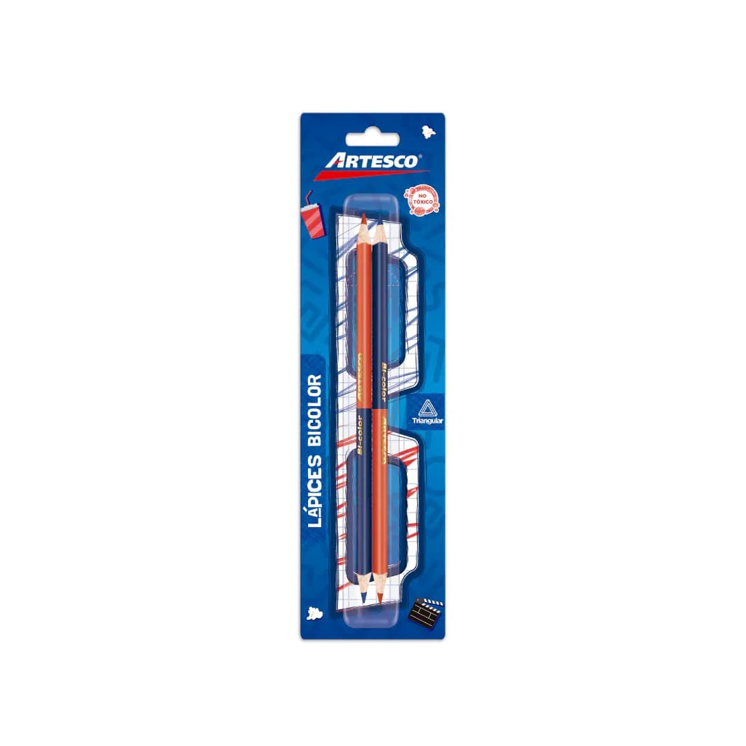 Lapices bicolor 2/1 artesco