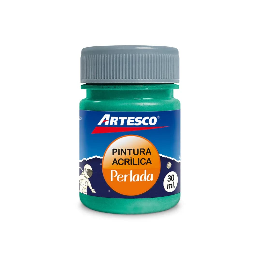 Pintura acrilica perlada metalica 30ML verde