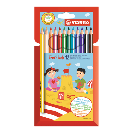 Lapiz de color trio est. 12/1 stabilo