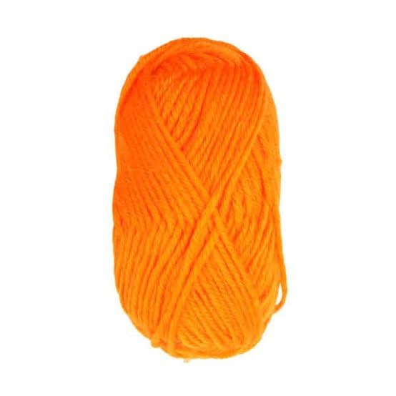 Hilo de lana, rollo de 25 gramos, naranja