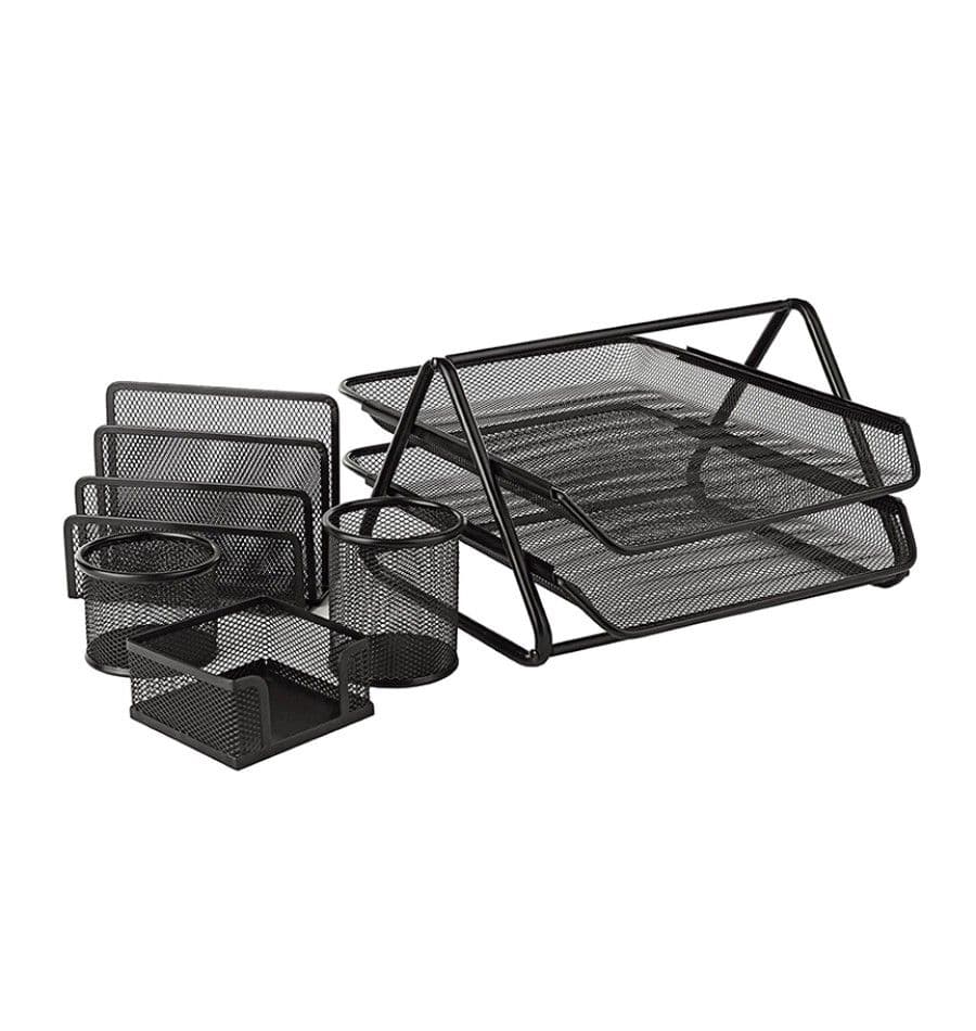 Mesh: combo escritorio 5 pzas negro talbot