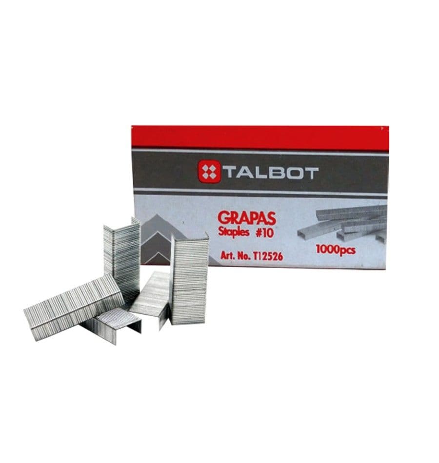Grapas no. 10 - caja por 1,000 uds. talbot