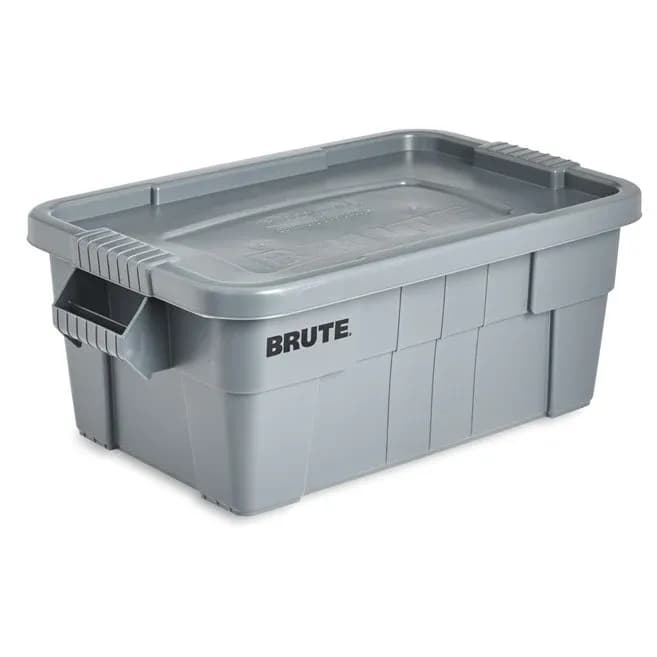 Baul con tapa rubbermaid brute 14 gl