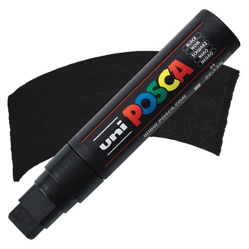 Marcador posca pta. rect. xxl negro