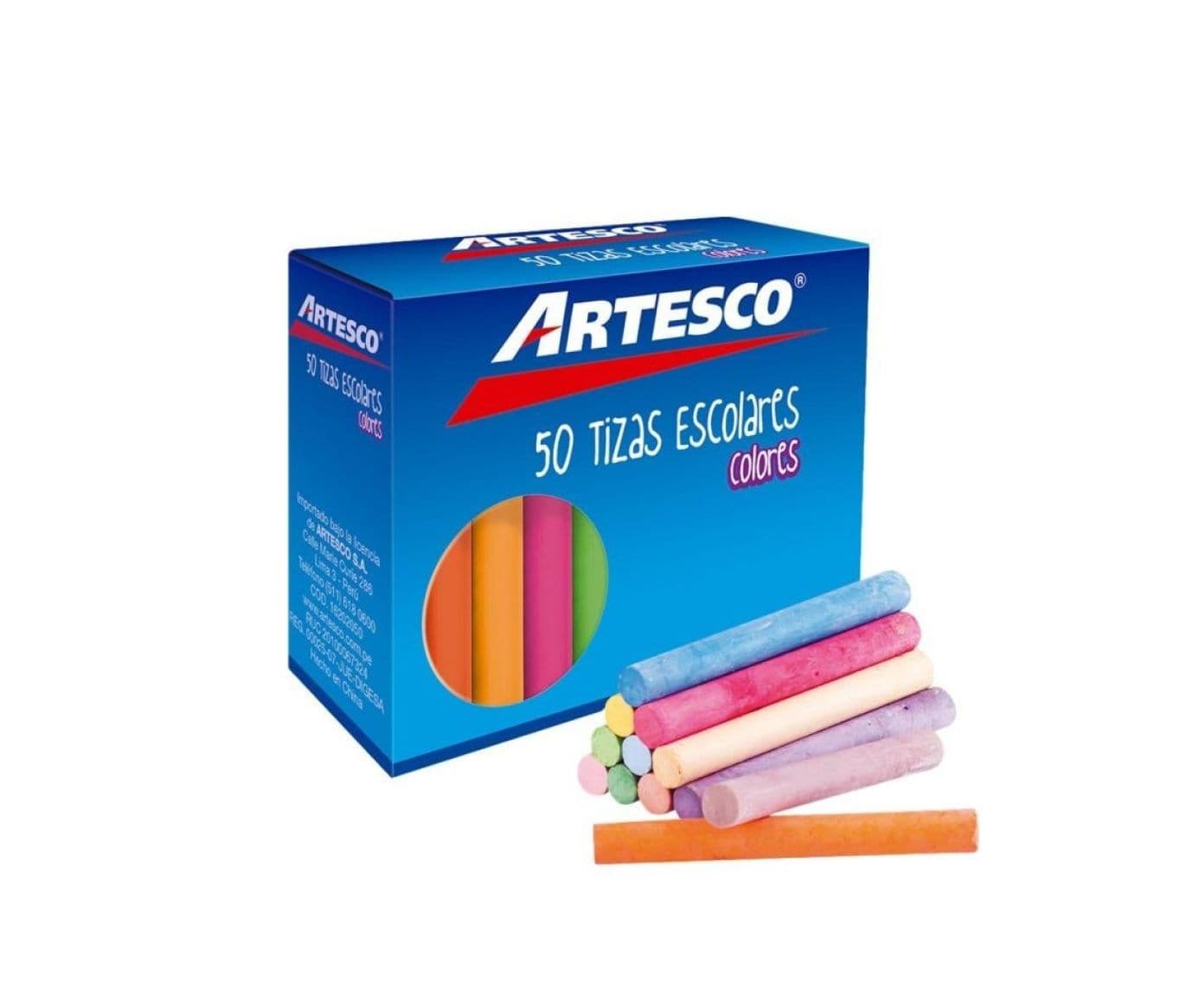 Tizas de colores 50/1(ARTESCO)