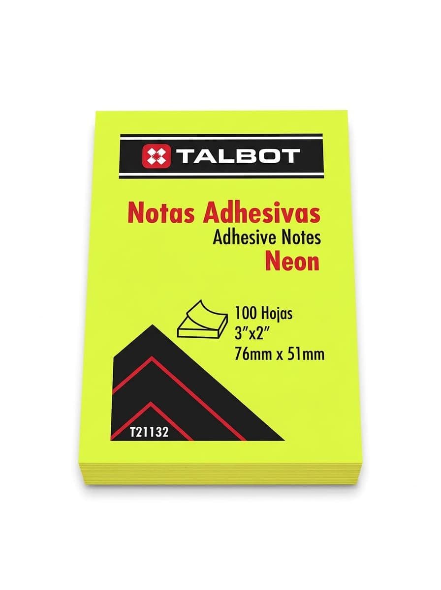 Notas adh. amar. neon 3X2 100H talbot