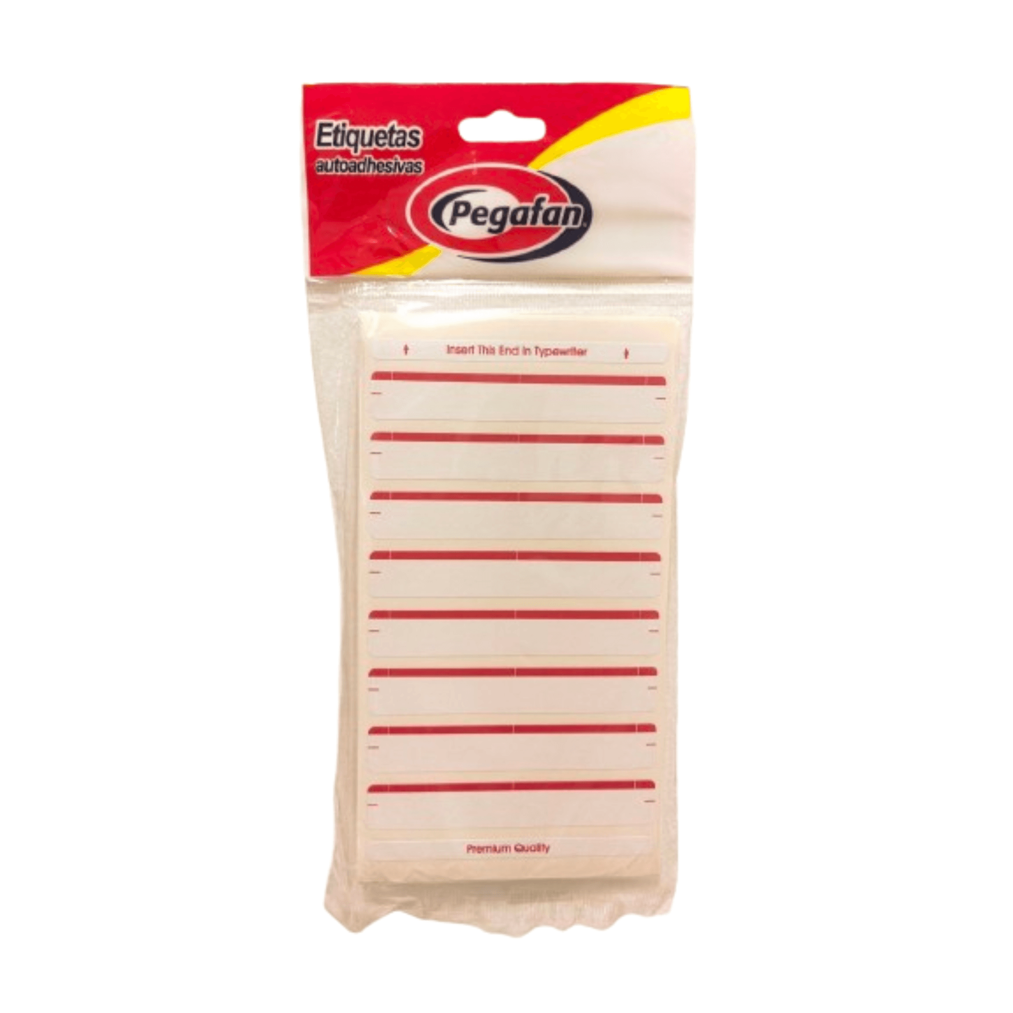 Etiquetas p/folders (14X87MM) roja