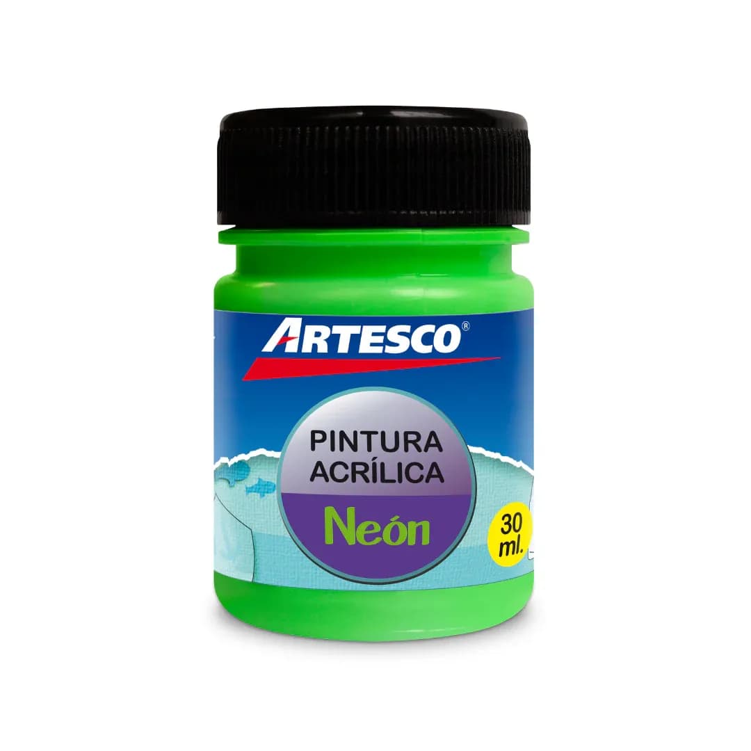 Pintura acrilica mate neon 30ML verde