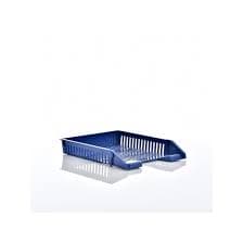 Bandejas plasticas p/escritorios azul