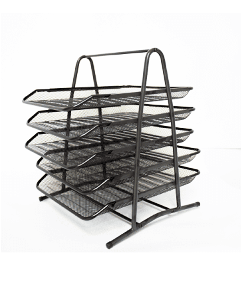 Mesh: bandeja para doc. negro 5 ban talbot