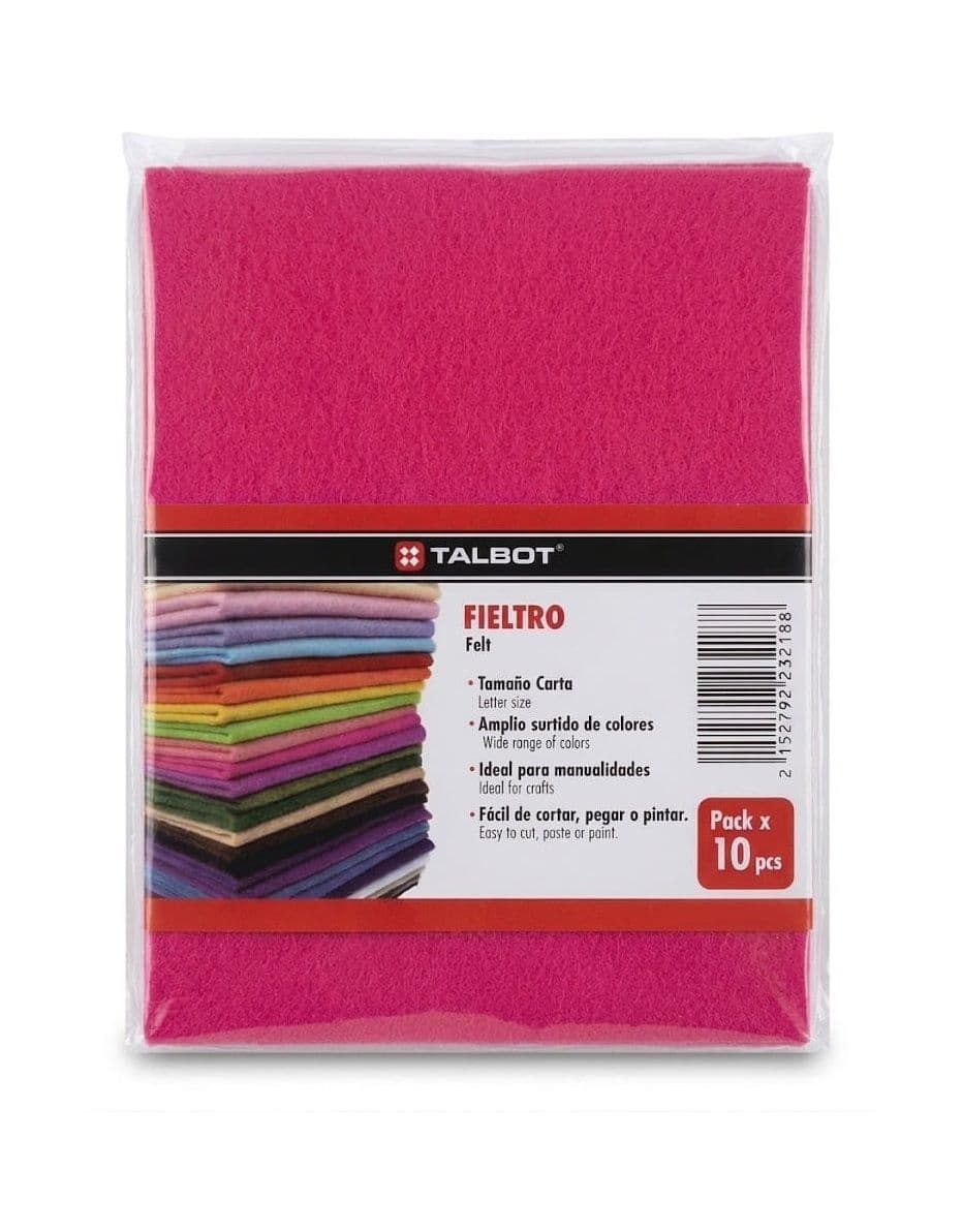 Fieltro, rosa 10/1 talbot