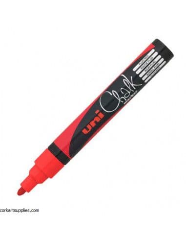 Marcador p/pizarra chalk rojo (5MM)