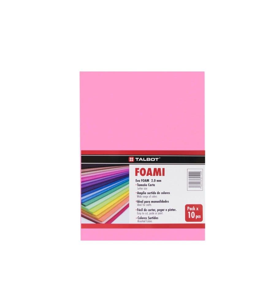 Foami rosa palido talbot 10/1