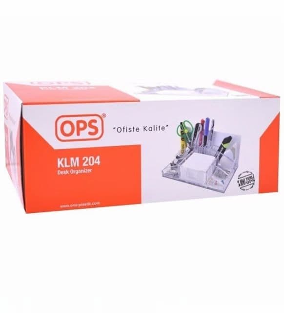 Organizador plastico p/escritorio azul pastel