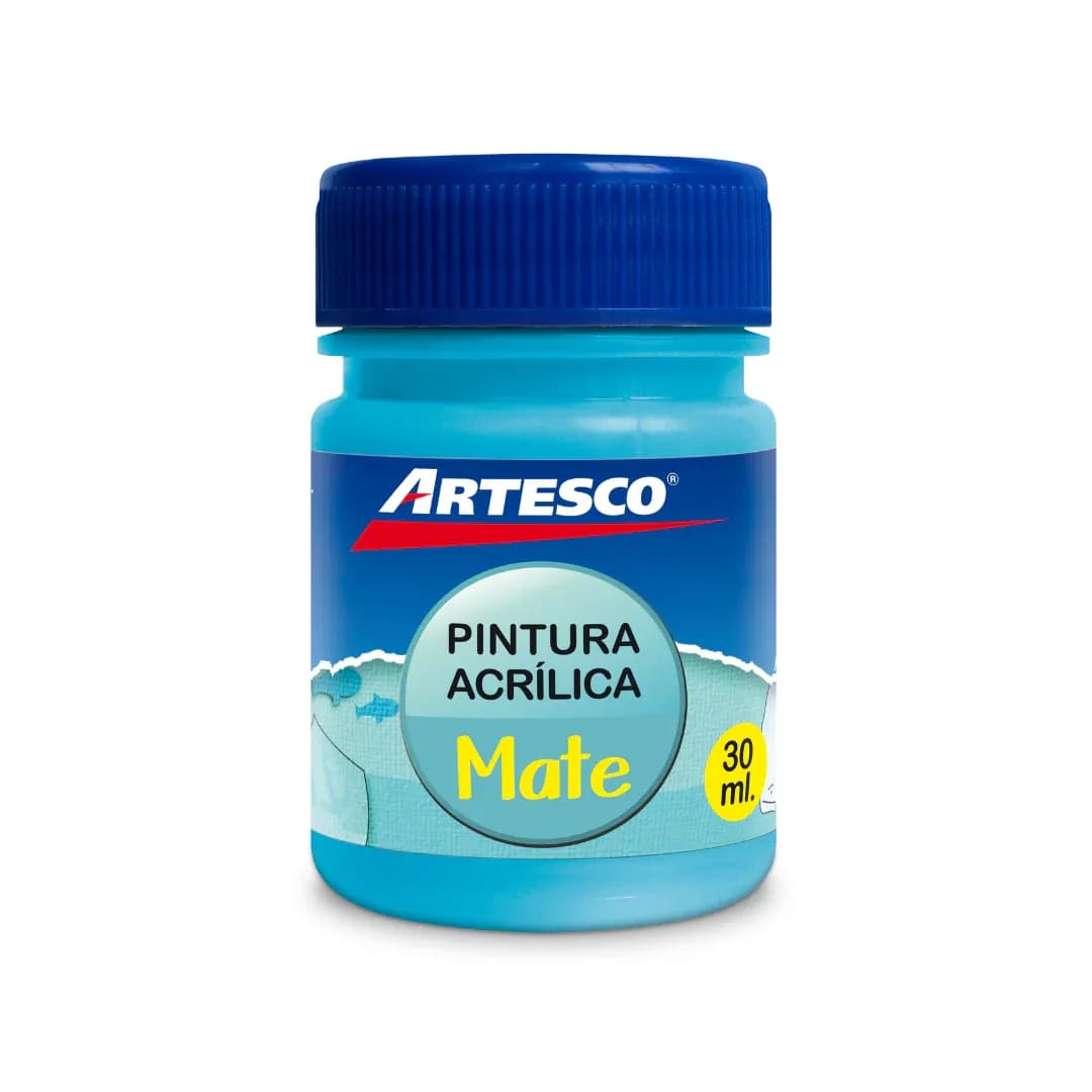 Pintura acrilica mate 30ML azul celeste