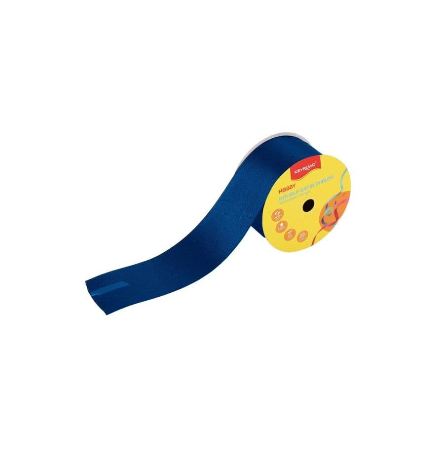 Cinta satinada doble brillo 51MMX25YAR azul