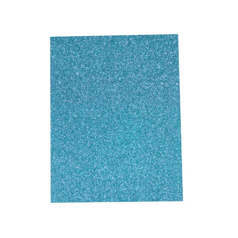 Foamy artesco glitter eva (8.5X11) azul claro