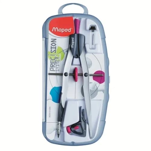 Compas c/adaptador 3 pzs c/estuche plastico