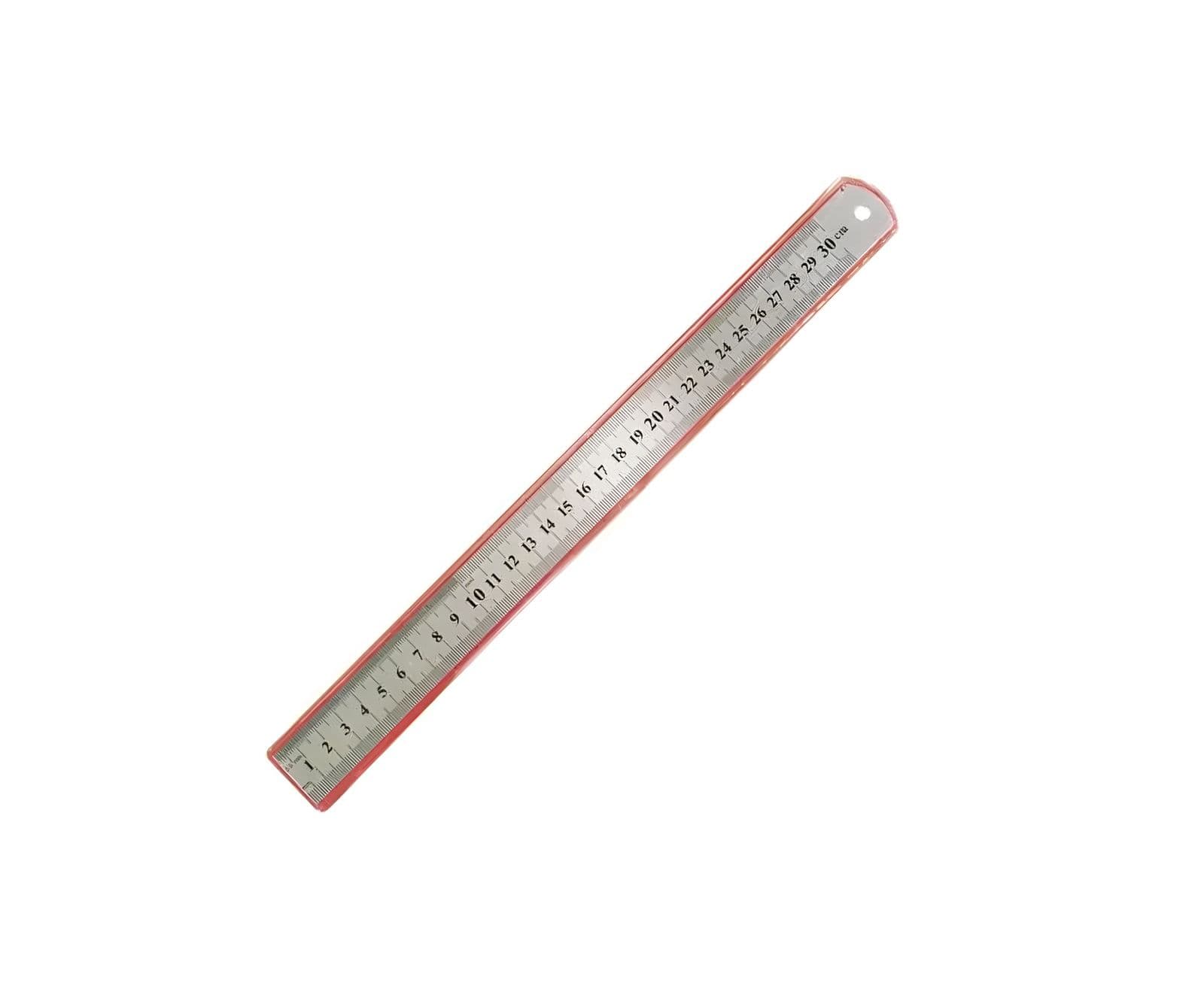Regla de metal 30 cm antidesl. pouch pvc talbot
