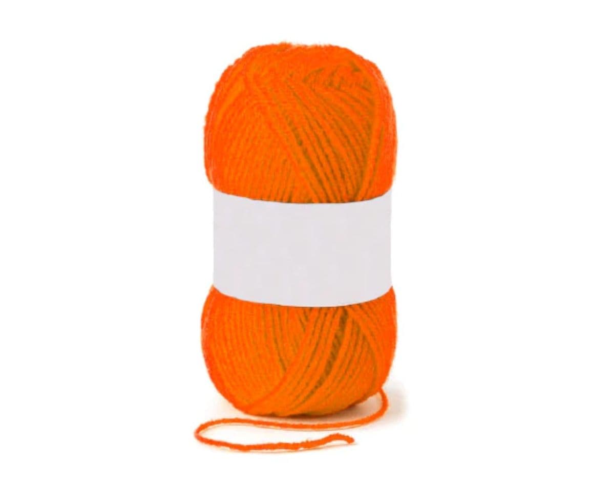 Hilo de lana 15GR naranja