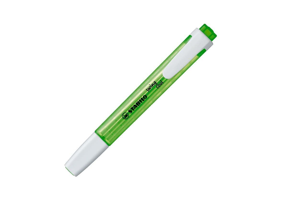 Resaltador swing cool fluor. verde stabilo