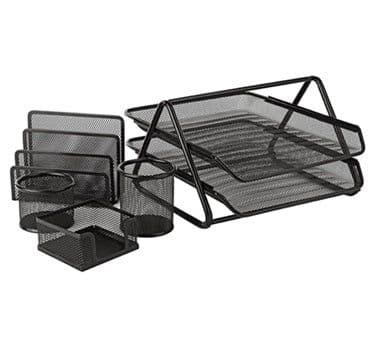 Mesh: set de escritorio negro talbot