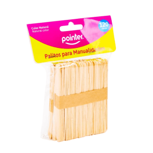 Palitos madera 120/1 c/liso pointer