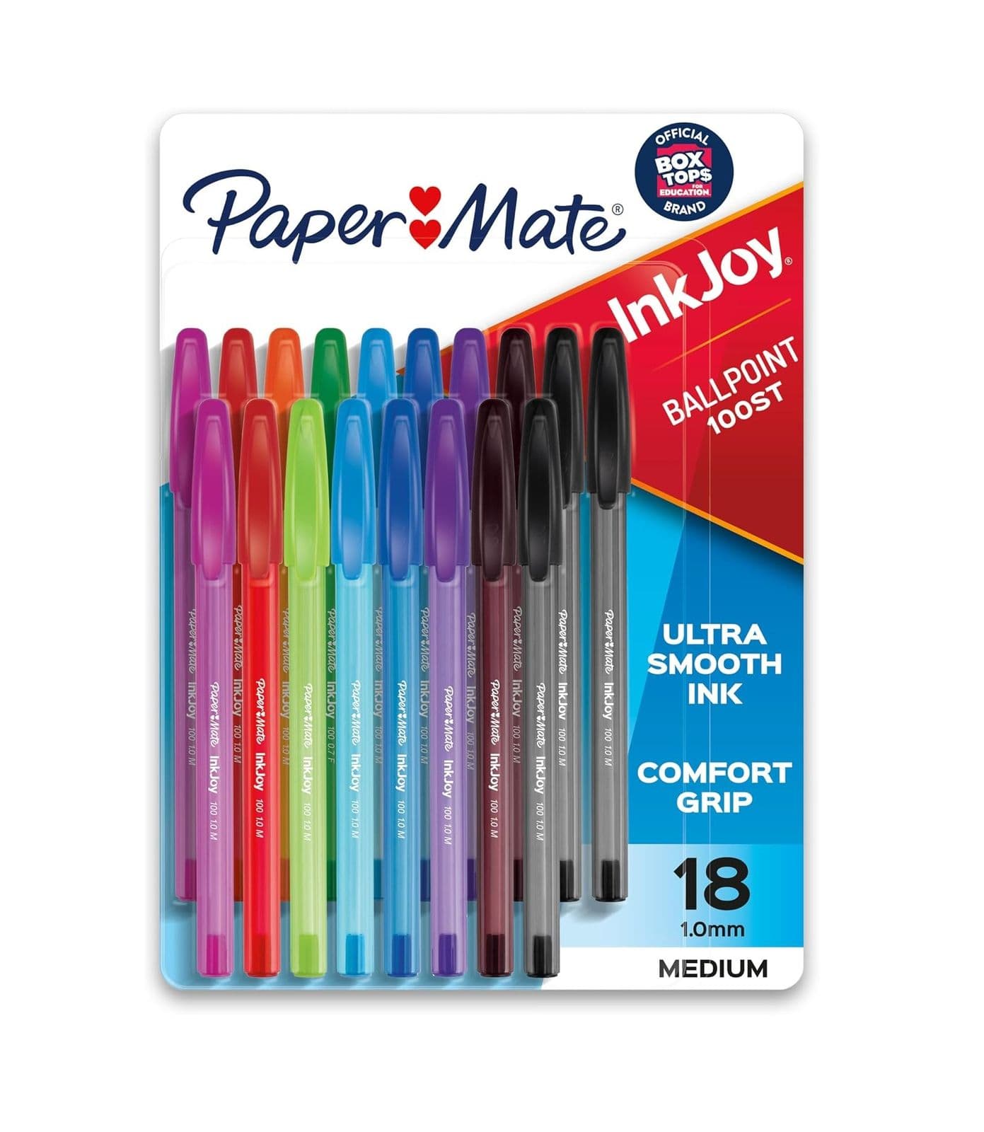 Boligrafos inkjoy 100 st 18/1 surtidos