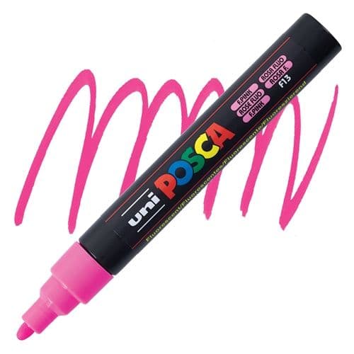 Marcadores posca pta. med. t/bala rosado fluo