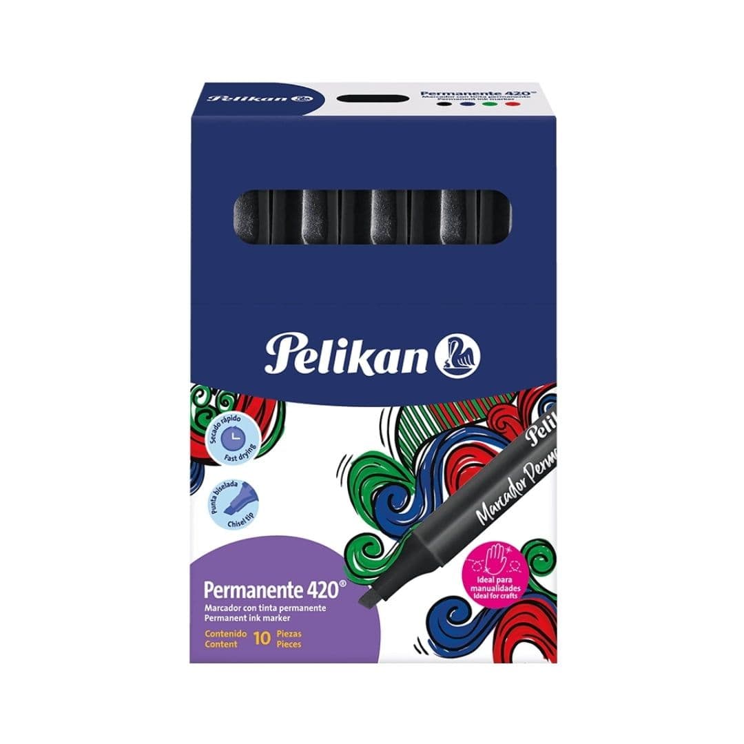 Marcador permanente pelikan negro 10/1