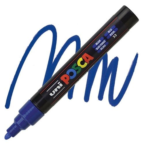 Marcadores posca pta. med. t/bala azul