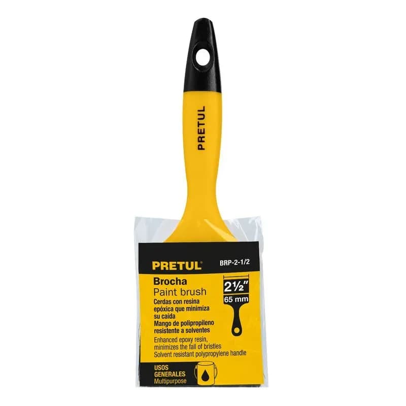 Brocha 2 1/2´´ pretul mgo plastico