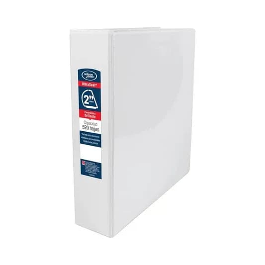 Carpetas 1'' c/plastico frontal blanca wilson jones