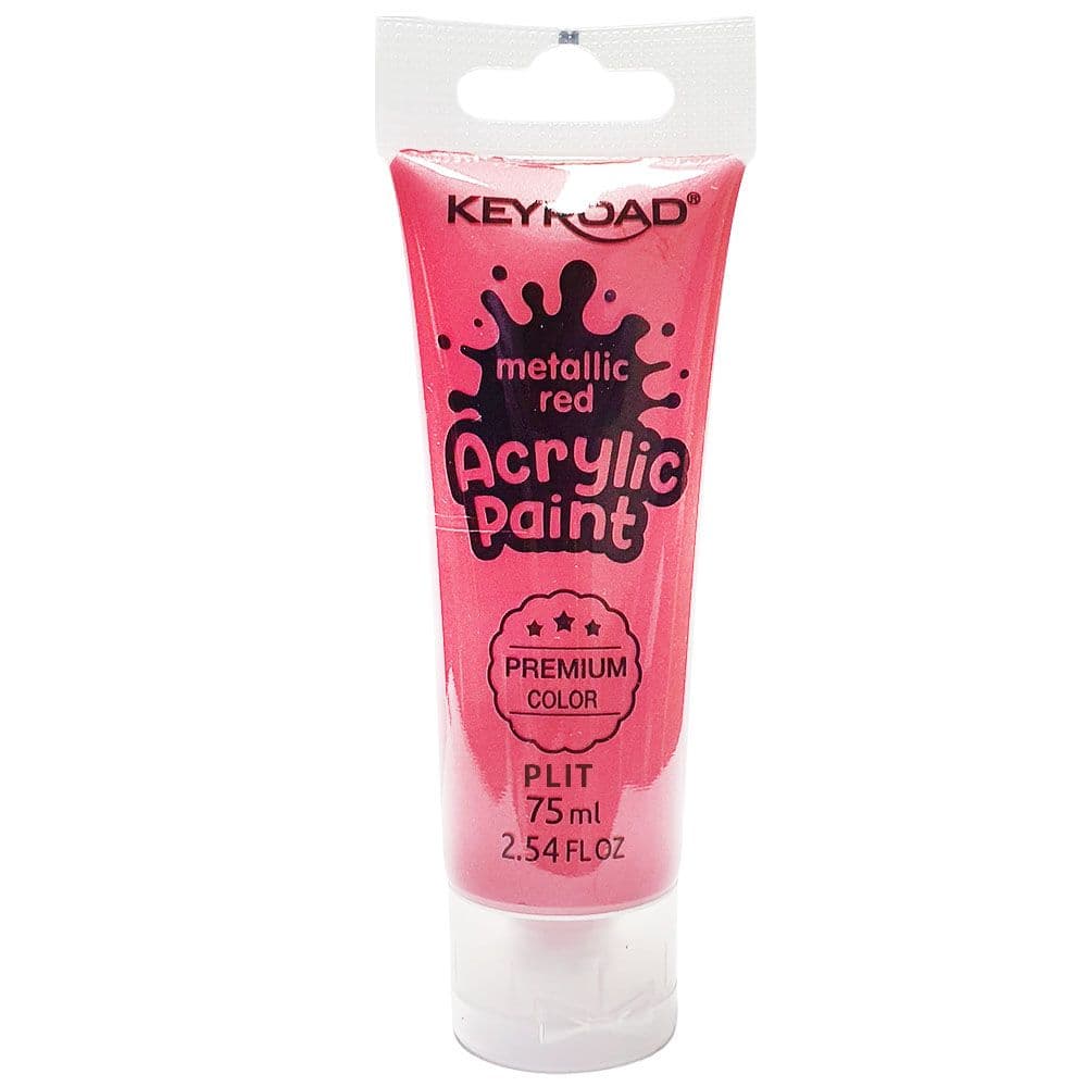 Pintura acrilica 75ML rojo metalico keyroad