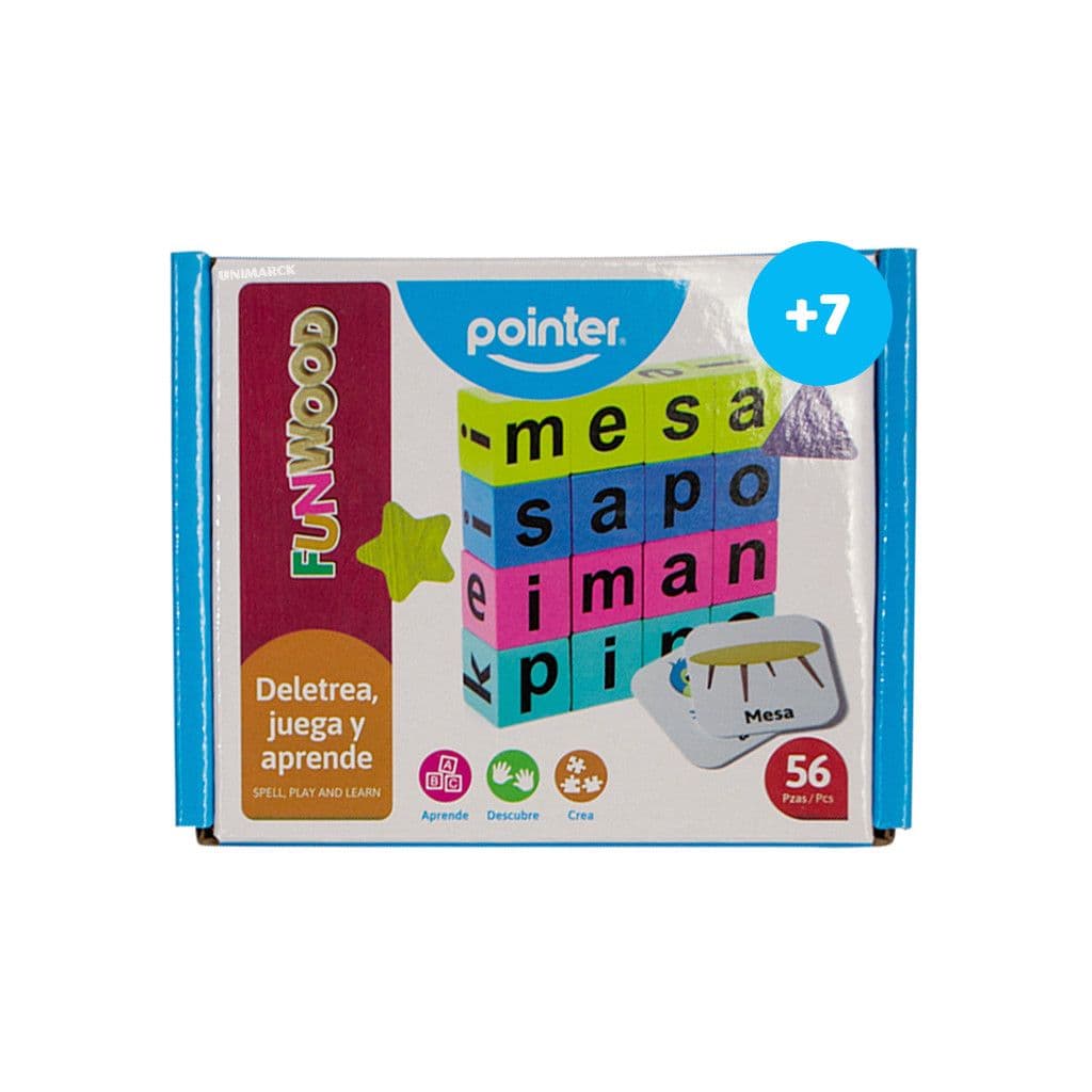 Juego educ cubos c/letras