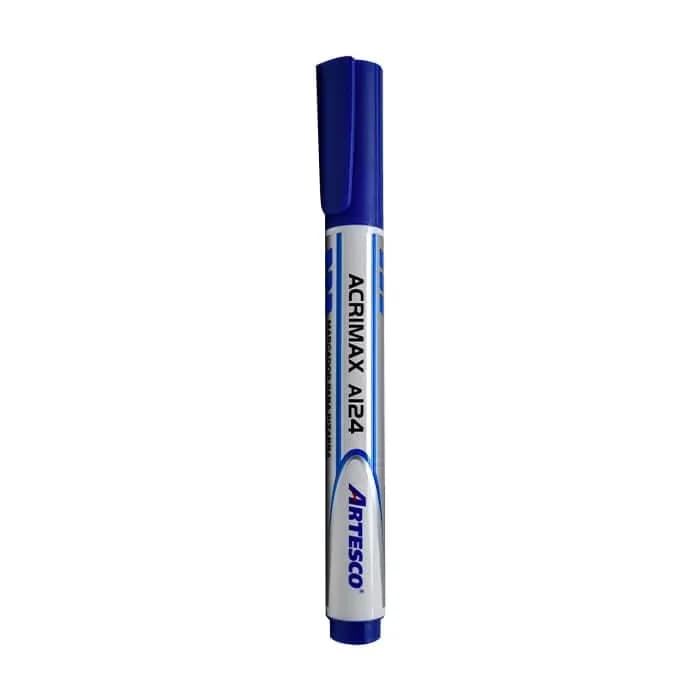 Marcador p/pizarra acrimax A124 azul artesco