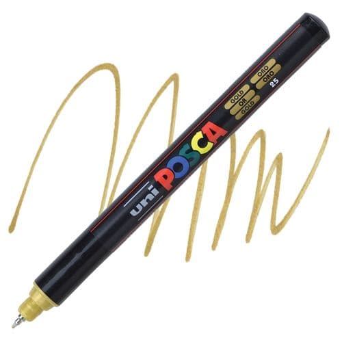 Marcadores posca ultra fino oro