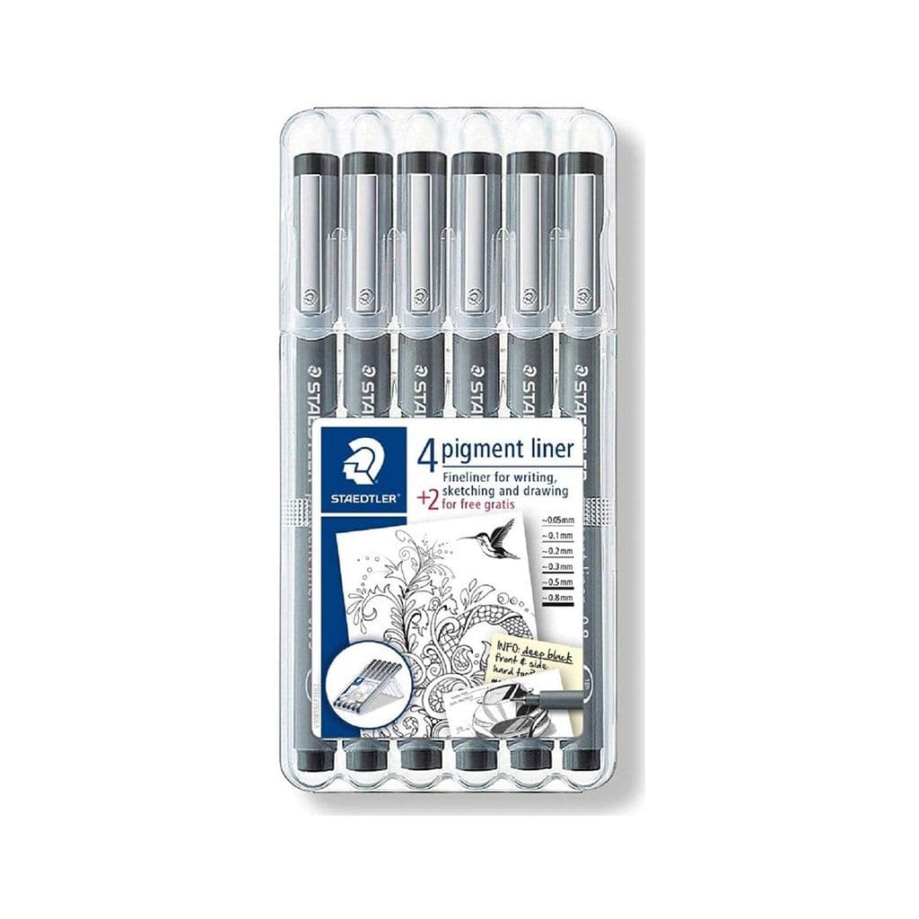 Juego de felpas fineliner negro 6/1 bl