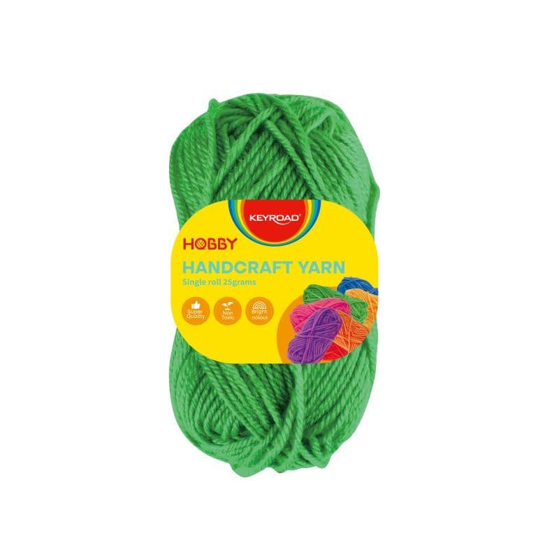 Hilo de lana, rollo de 25 gramos, verde claro