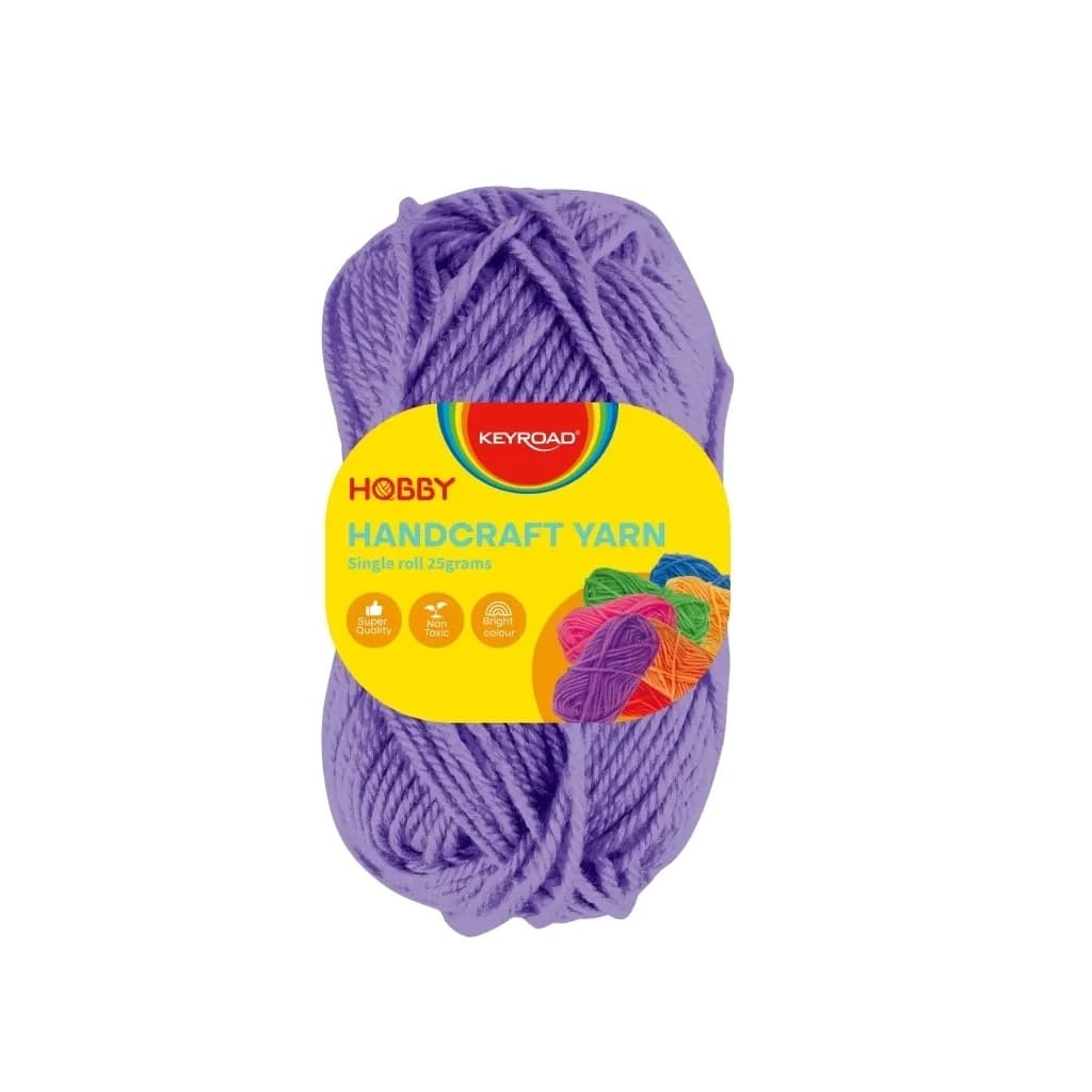 Hilo de lana, rollo de 25 gramos, morado