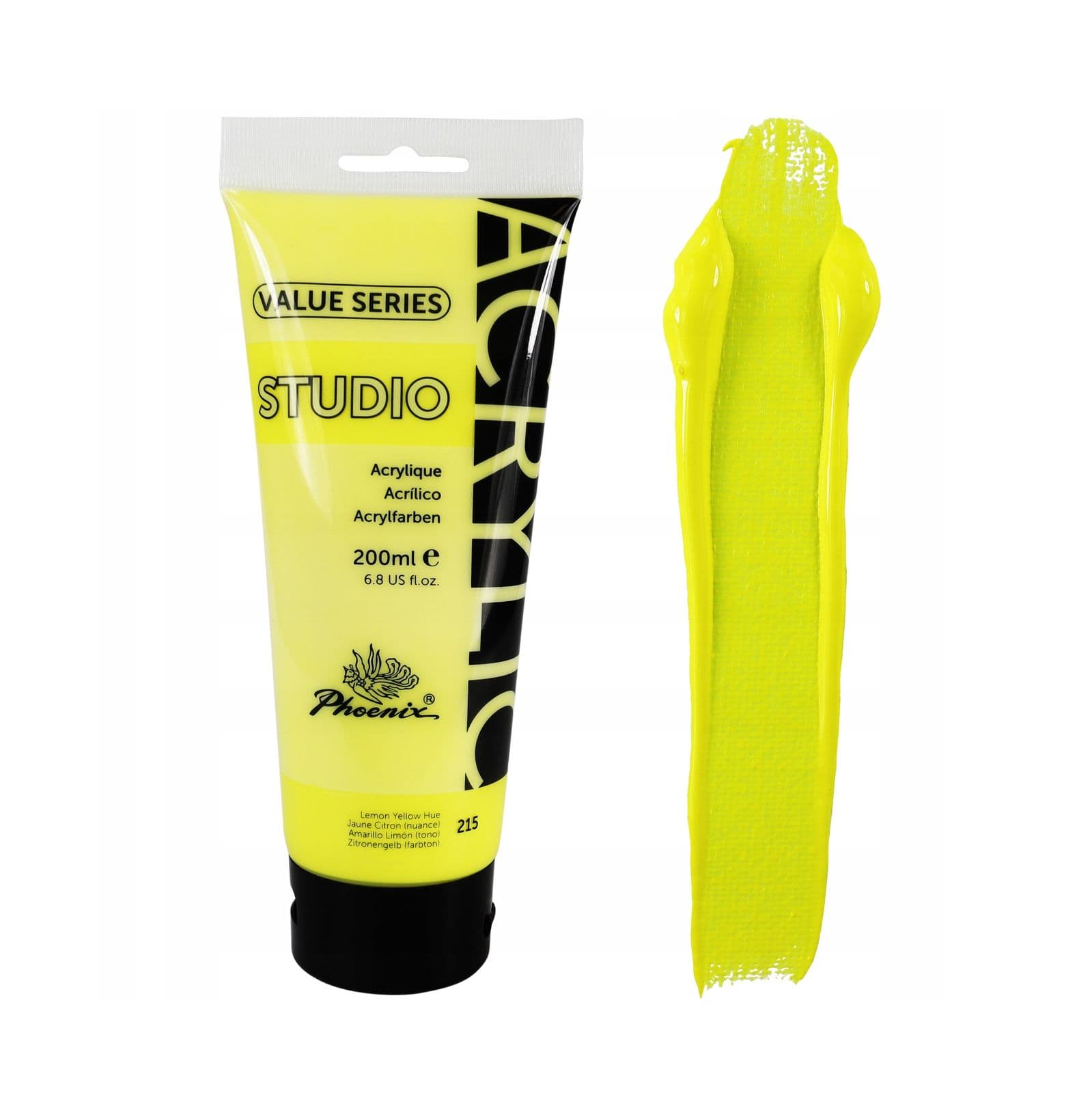 Acrilica studio soft body ( 75 ml ) amarillo limon 215