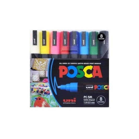 Juego marcadores posca surtido 8/1