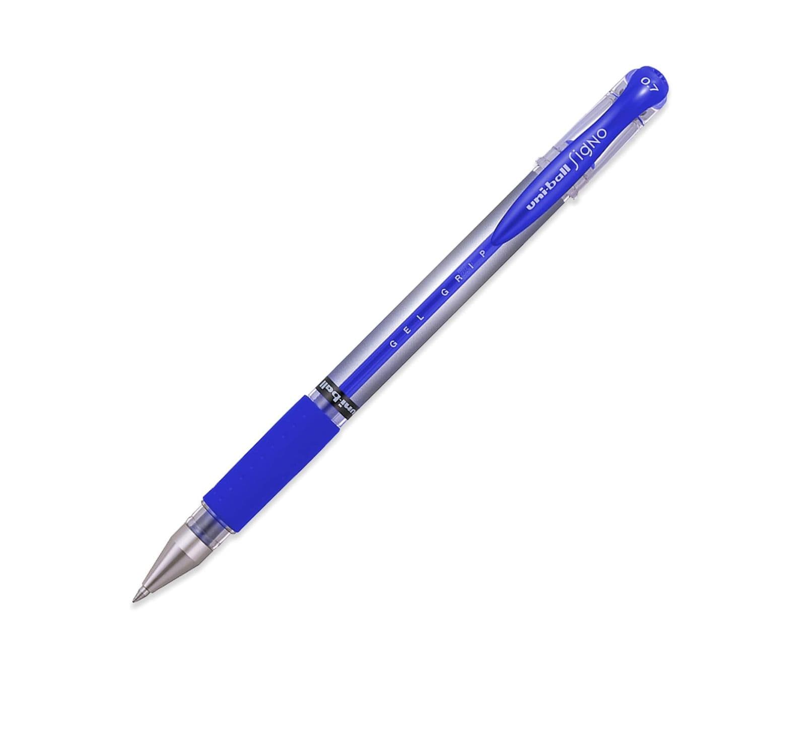 Boligrafos signo gel grip roller ball (0.7) azul