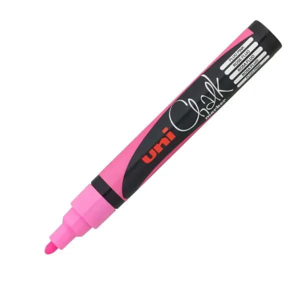 Marcador p/pizarra chalk rosa fluo. (5MM)