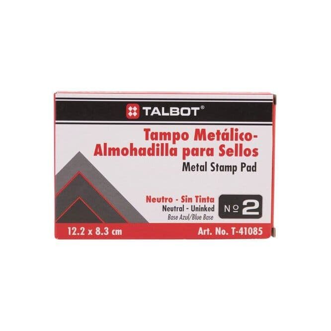 Almohadilla 122X83X14 mm base azul sin tinta talbot